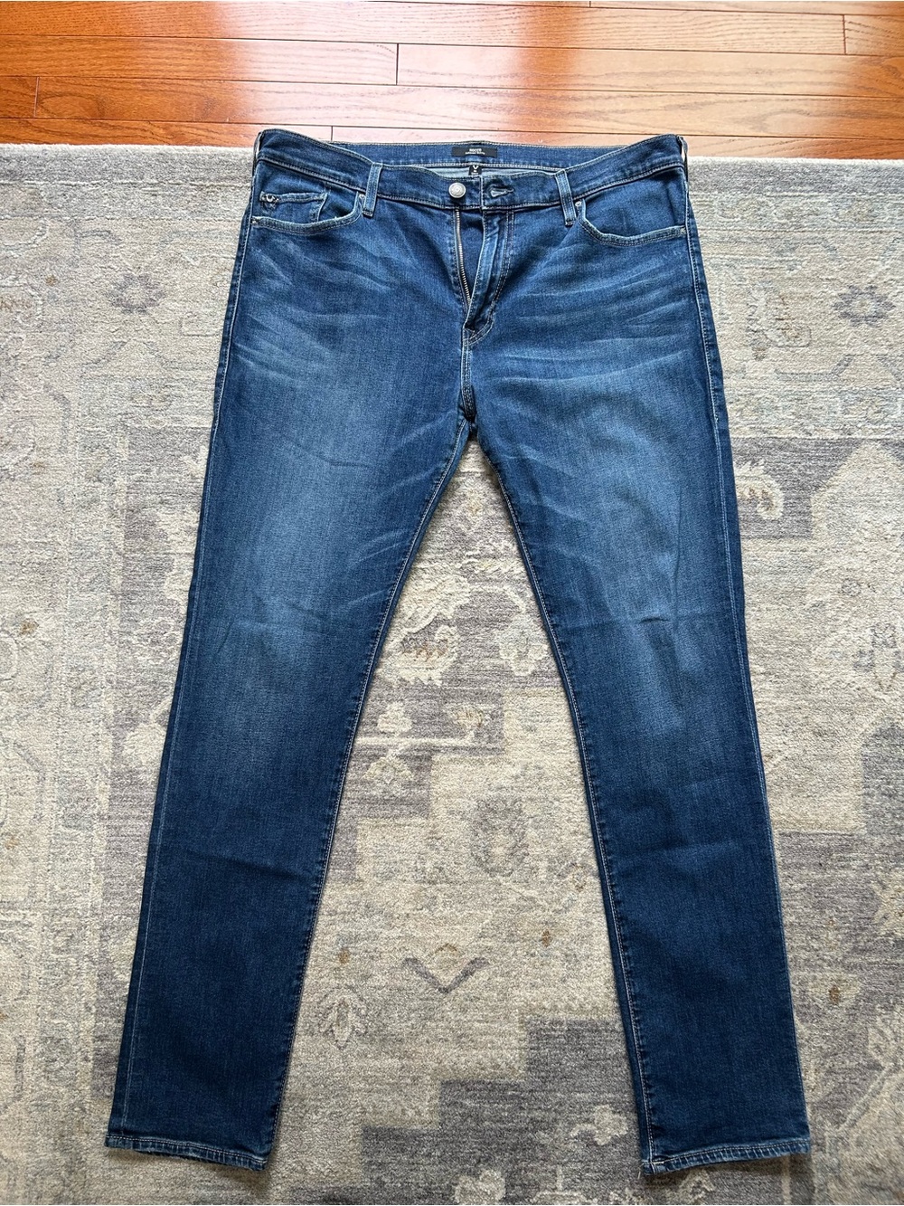 Men’s True Religion Rocco Relaxed Skinny Jeans Dark Wash Size 38